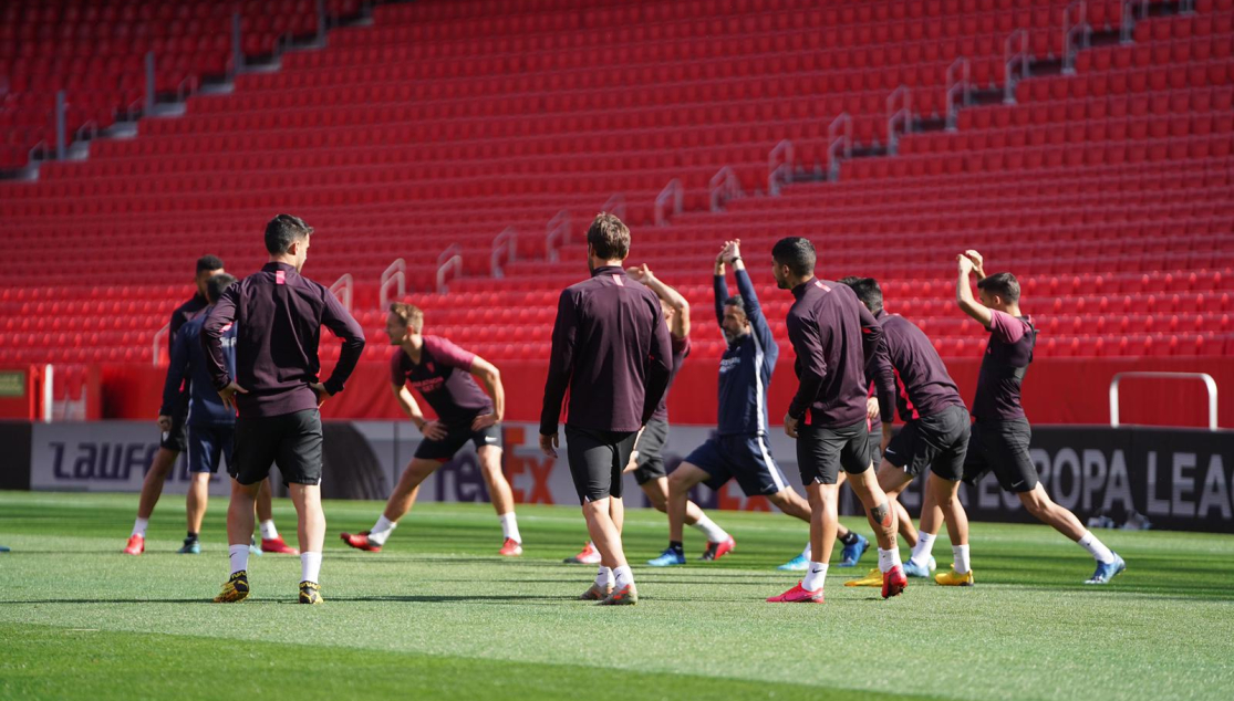 Entrenamiento del Sevilla FC del 11 de marzo